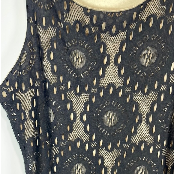 Black Lace Mini Dress - Picture 3 of 6